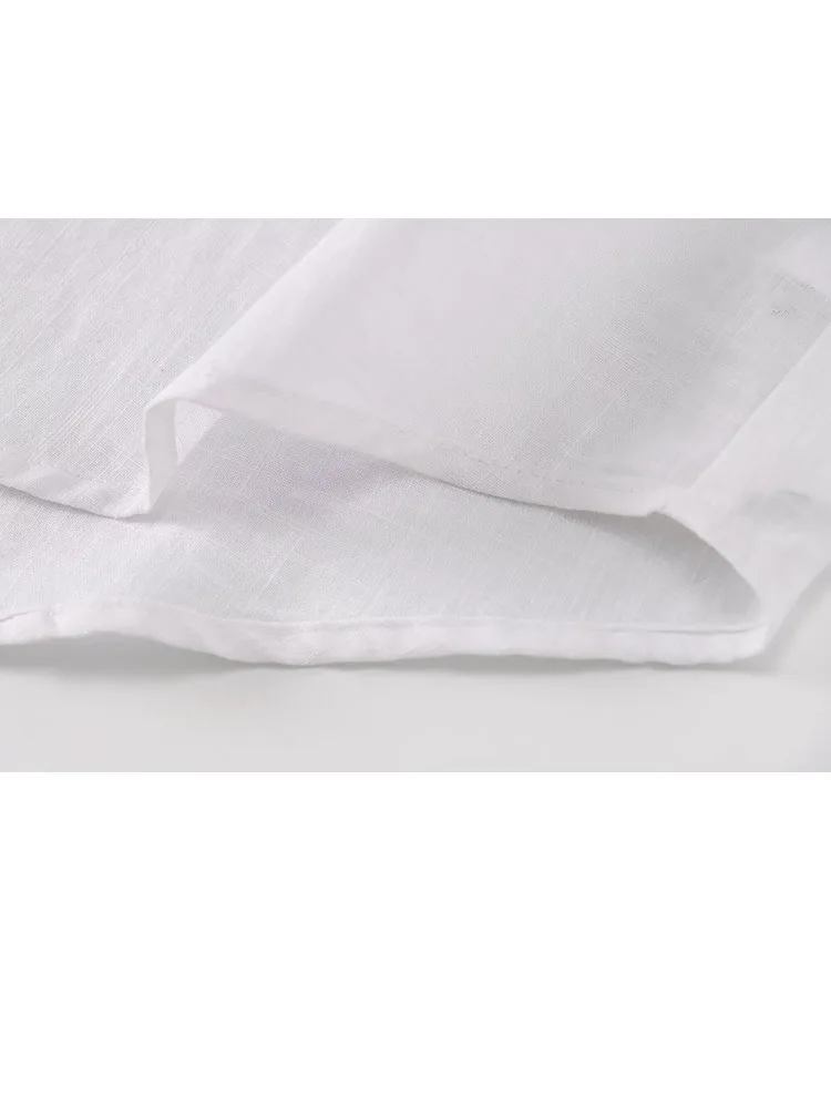 Letnia damska bluzka szyfonowa w jednolitym kolorze, codzienna bluzka z dekoltem w serek, na ramiączkach, damska bluzka z długim rękawem, luźna, odzież uliczna Y2K