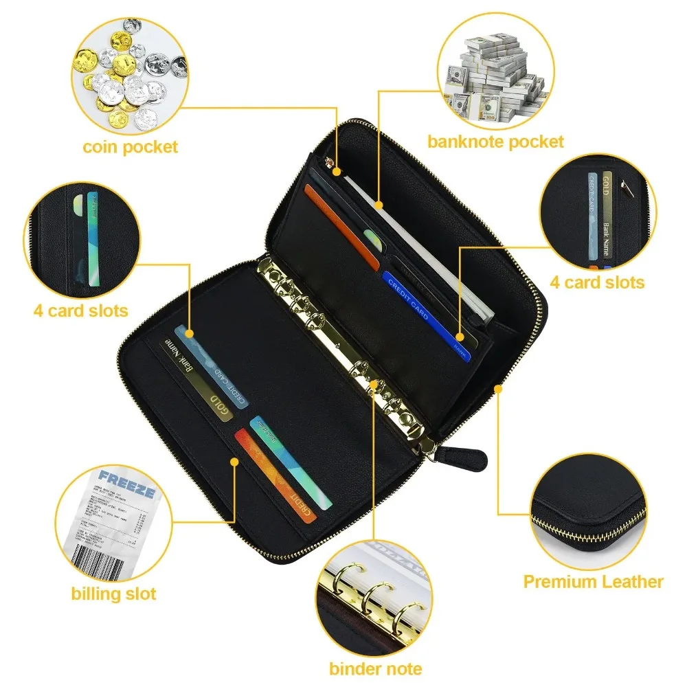 Nouveau porte-monnaie de mode étanche carte Multiple couleur unie porte-monnaie grande capacité porte-carte en cuir PU