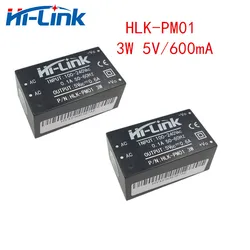 Spedizione gratuita Hi-Link PM01 uscita 3W Ac Dc convertitore 5v/600mA modulo di alimentazione LED a commutazione isolato ad alta efficienza In magazzino