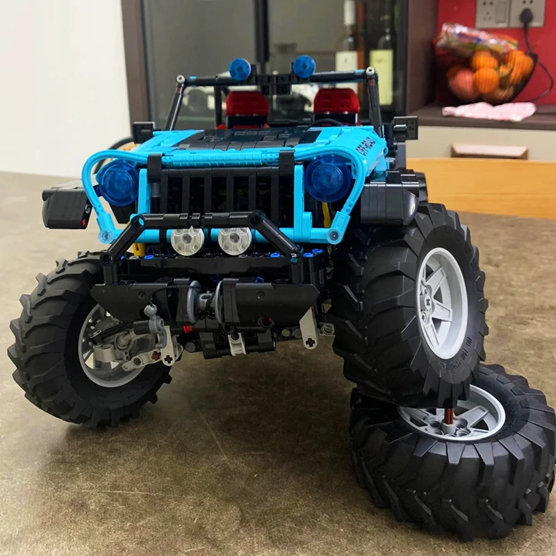 High-tech Wrangler Trailcat Off-Road Car Building Blocks Technical City SUV Jeep Vehicle Model Bricks Toys For Kid Birthday Gift