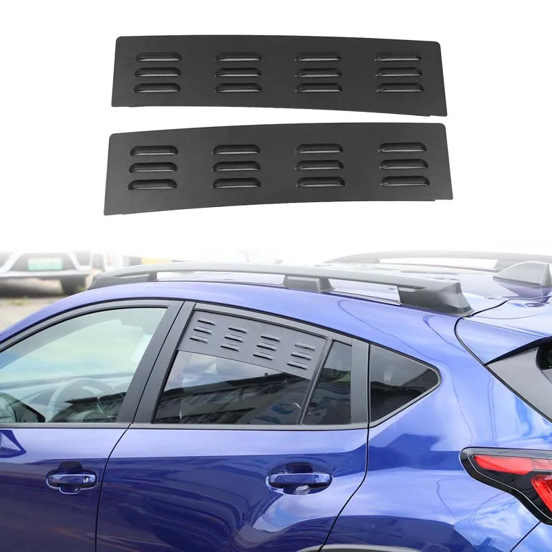 For Subaru Crosstrek 2024 2025 Aluminum Alloy Car Rear Side Window Ventilation Panel Decoration Modification Accessories