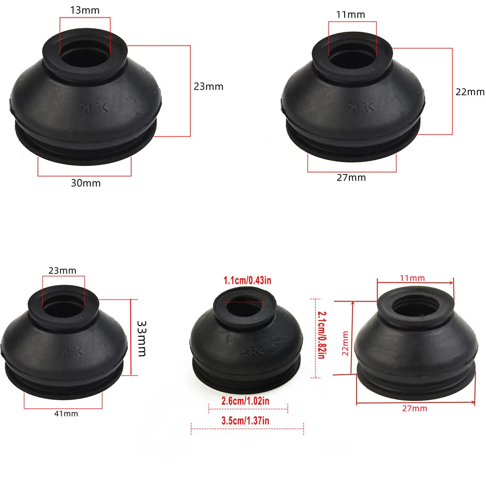 ​6/2pcs Premium Rubber 13 30 23/11 27 21  Tie Rod Ends And Ball Joint Dust Covers Universal Ball Joint Boot Dust Boot Covers