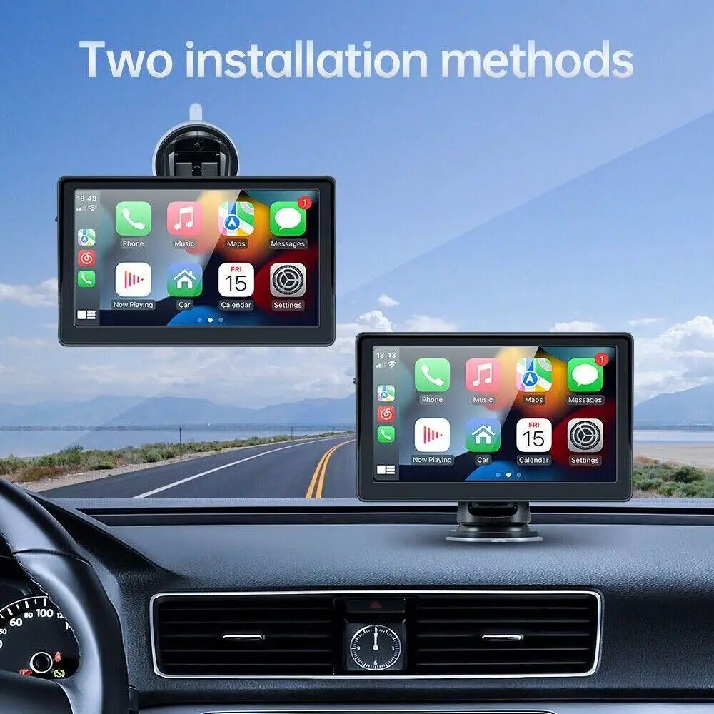 7inch Car Radio Multimedia Video Player Wireless Carplay And Wireless Android Auto Touch Screen With AUX USB