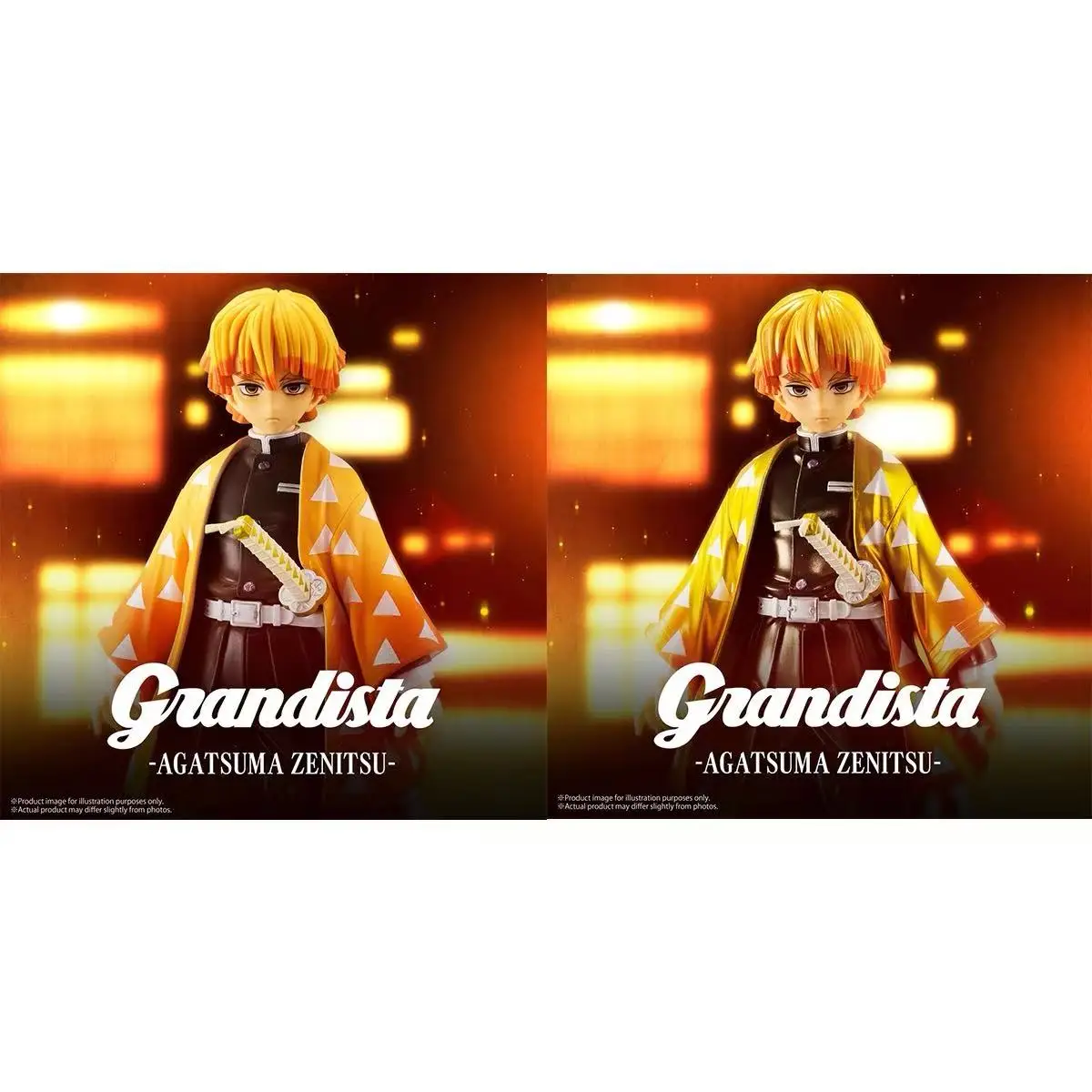 Asli Banpresto Demon Slayer Anime Agatsuma Zenitsu Grandista Figur Anime Mainan Koleksi Patung Model Figur Aksi