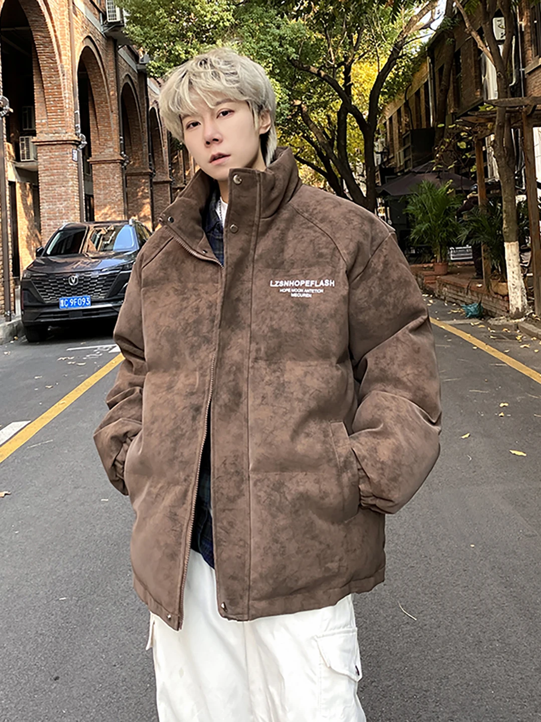 مقاوم للماء للرجال أسفل Jaet بو الجلود ماتي تنوعا الشتاء Faion العلامة التجارية تصميم رائع طباعة عارضة Ci ارتداء Thiened