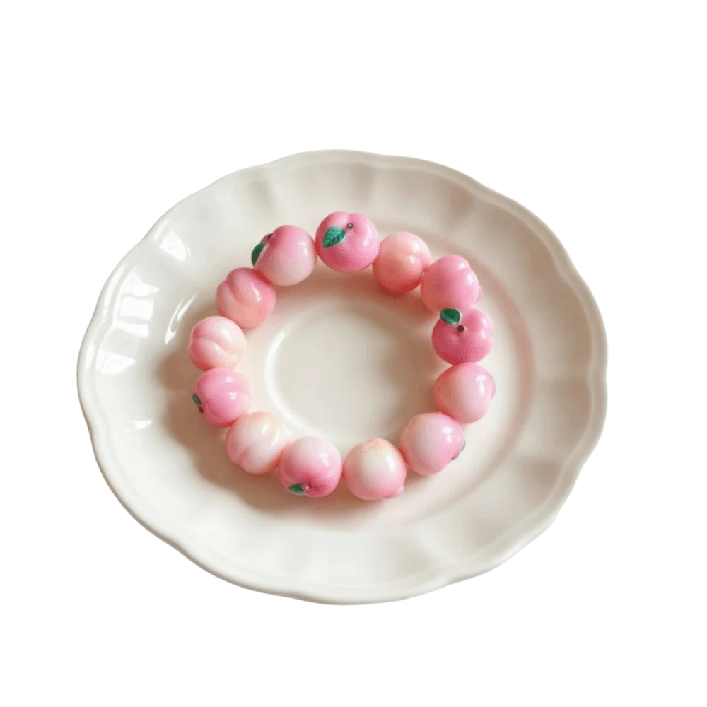 Not Hole Beads Fruit Necklace Accessories Colorful Beads Blueberries Fruit Beaded accessories Charm Handmade for Not Hole