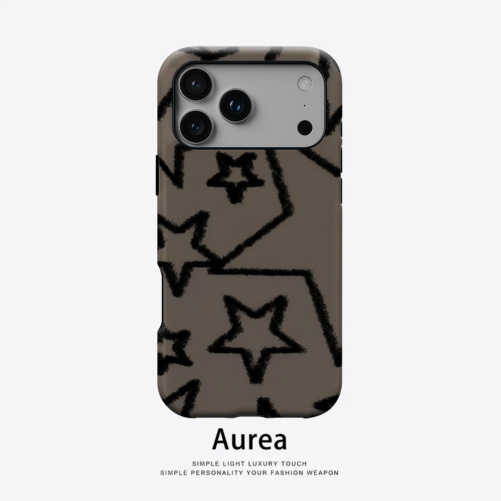 Sandy Stars Handyhülle für magnetische Handyhülle für iPhone 17 16 15 14 13 Pro Max Plus, einzelne doppelschichtige robuste Hülle