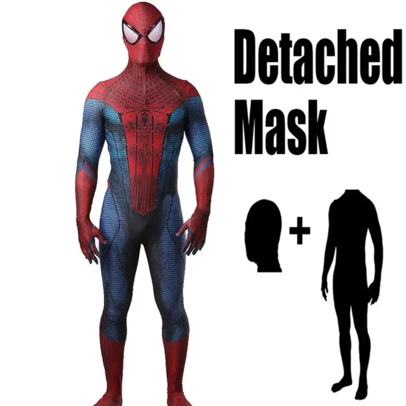 Halloween Uomini Adulti/Bambini TASM 1 Spiderman Costume Cosplay L'incredibile Supereroe Zentai Suit Ragazzi Tuta maschile @ 0Z *