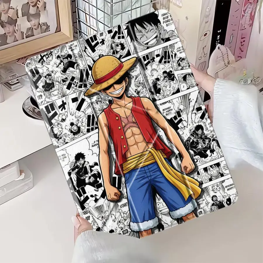One Piece Luffy Holder Cover Tablet Case For iPad Pro 2025 Mini 6