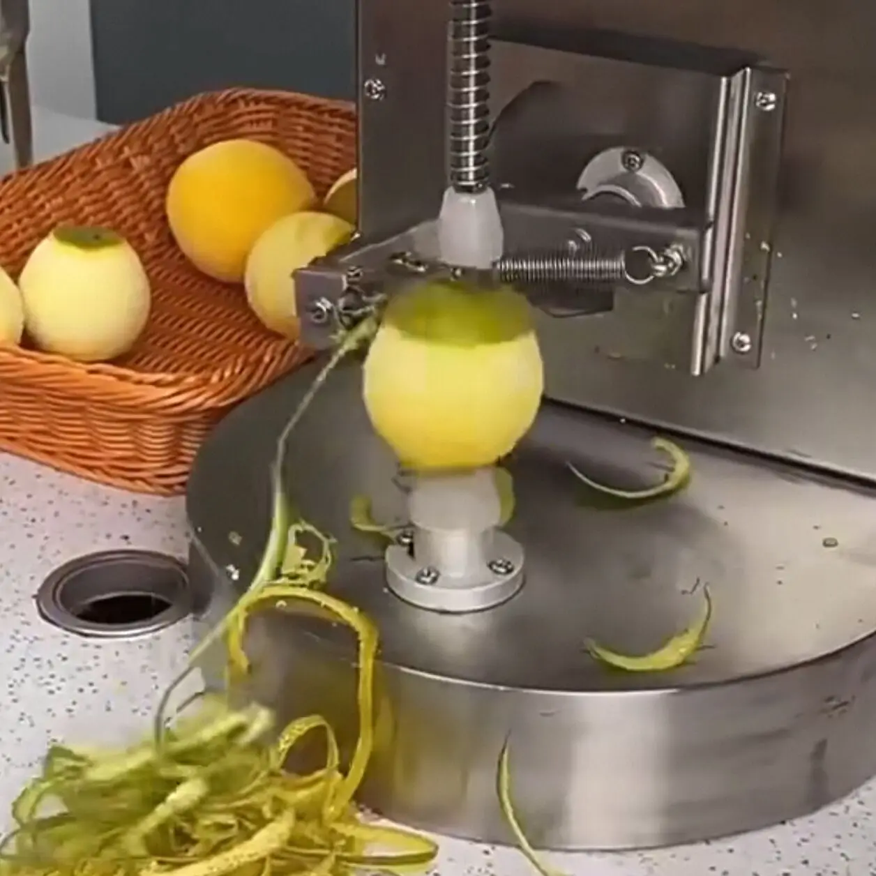 Stainless Steel Fruit Peeling Machine Table Top Kiwi Peach Mandarin Orange Skin Peeler Machine