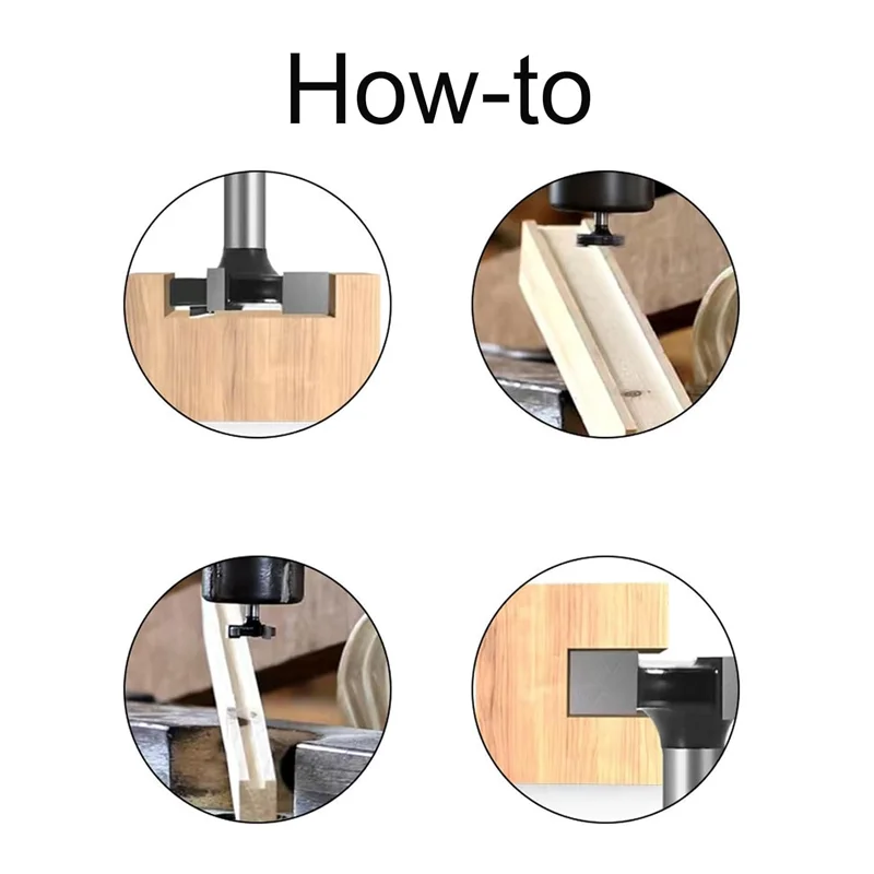 CNC Spoilboard Surfacing Router Bits 1/4 inch 6mm Shank 1 inch Cutting Diameter Slab Flattening Router Bit Planing Bit Wood Tool