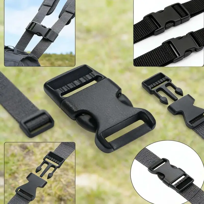 10/20/30 Stück 15–20 mm doppelt verstellbare Kunststoff-Steckschnallen für Rucksack-Hüftgurte, Rucksack-Schultergurte – Detail 6