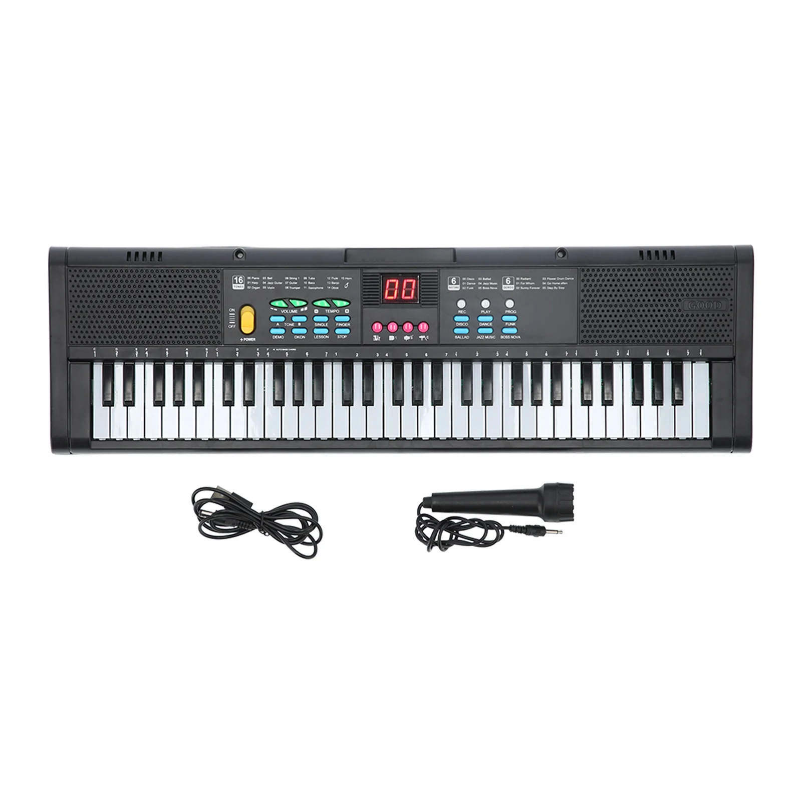 Digital Piano Instrument Electric Piano Instrument 61 Keys Keyboard Piano Instrument Electronic Components for Kids for Studio