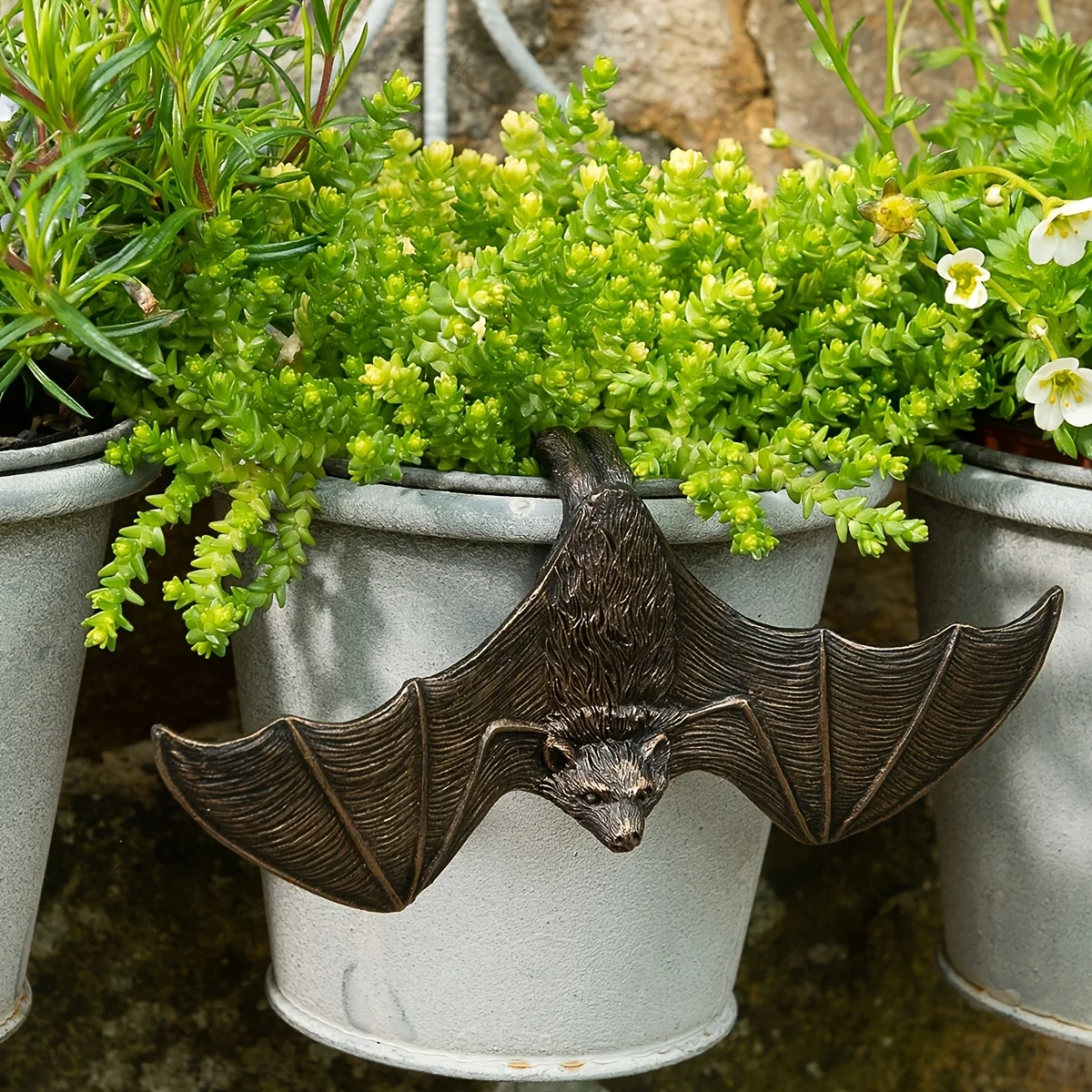 1 Stück Flügel Fledermaus, Harzskulptur Gartendekoration, Outdoor-Statuendekoration für Garten, Rasen und Terrassen – Weihnachtsgeschenke, Raumdekoration.