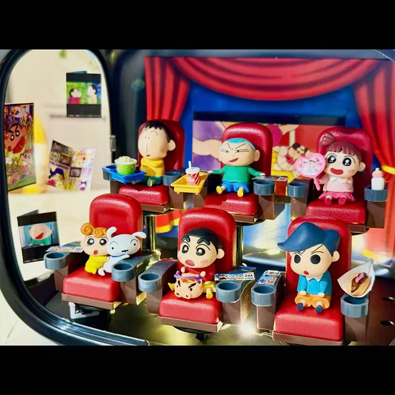 귀여운 짱구는 못말려 극장 시네마 시리즈 모델 장난감 애니메이션 피규어 데스크탑 장식품 컬렉션 피규어 어린이 선물