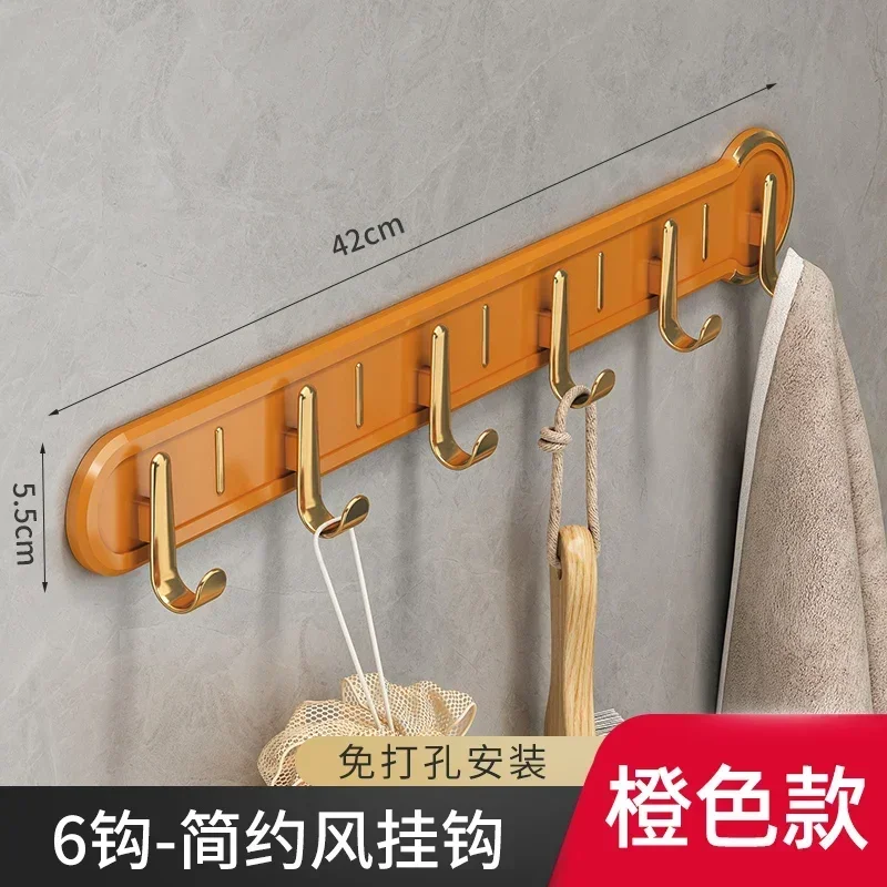 

Strong Adhesive Bathroom Hooks Waterproof No Drill Wall Hangers Invisible Clothes Hooks For Shower Kitchen Durable Design