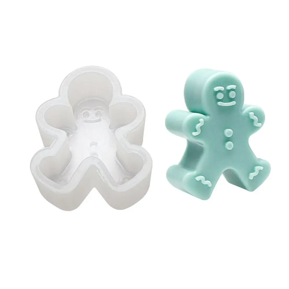 

Church Party Soap Making Cake Resin Mold Handmade 3D Art Wax Mold Christmas Candle Mold Snowman Tree Gingerbread Silicone Mould