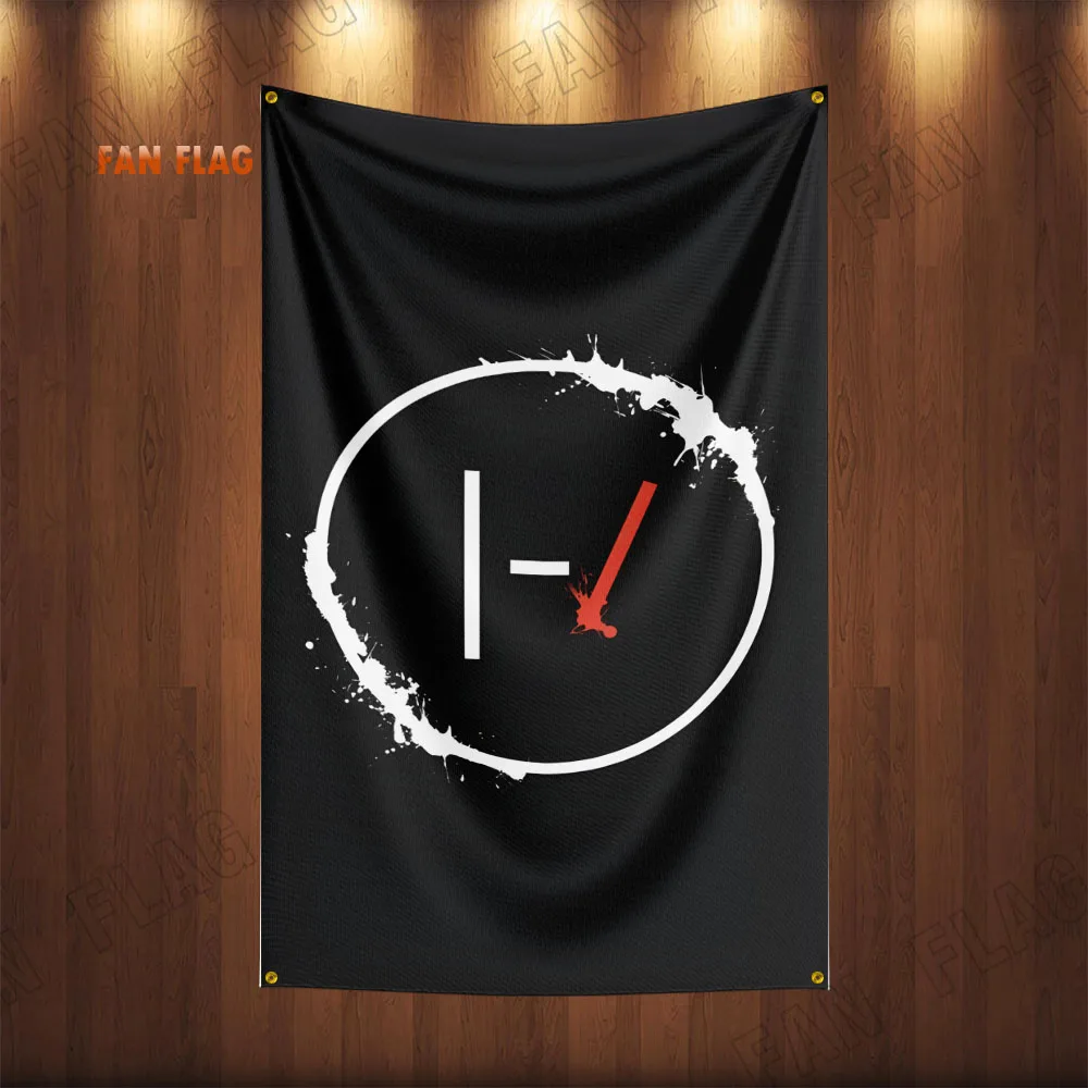 3x5 Ft Twenty One Pilots Flag Polyester Digital Printing Banner For Garage or Out door Decoration