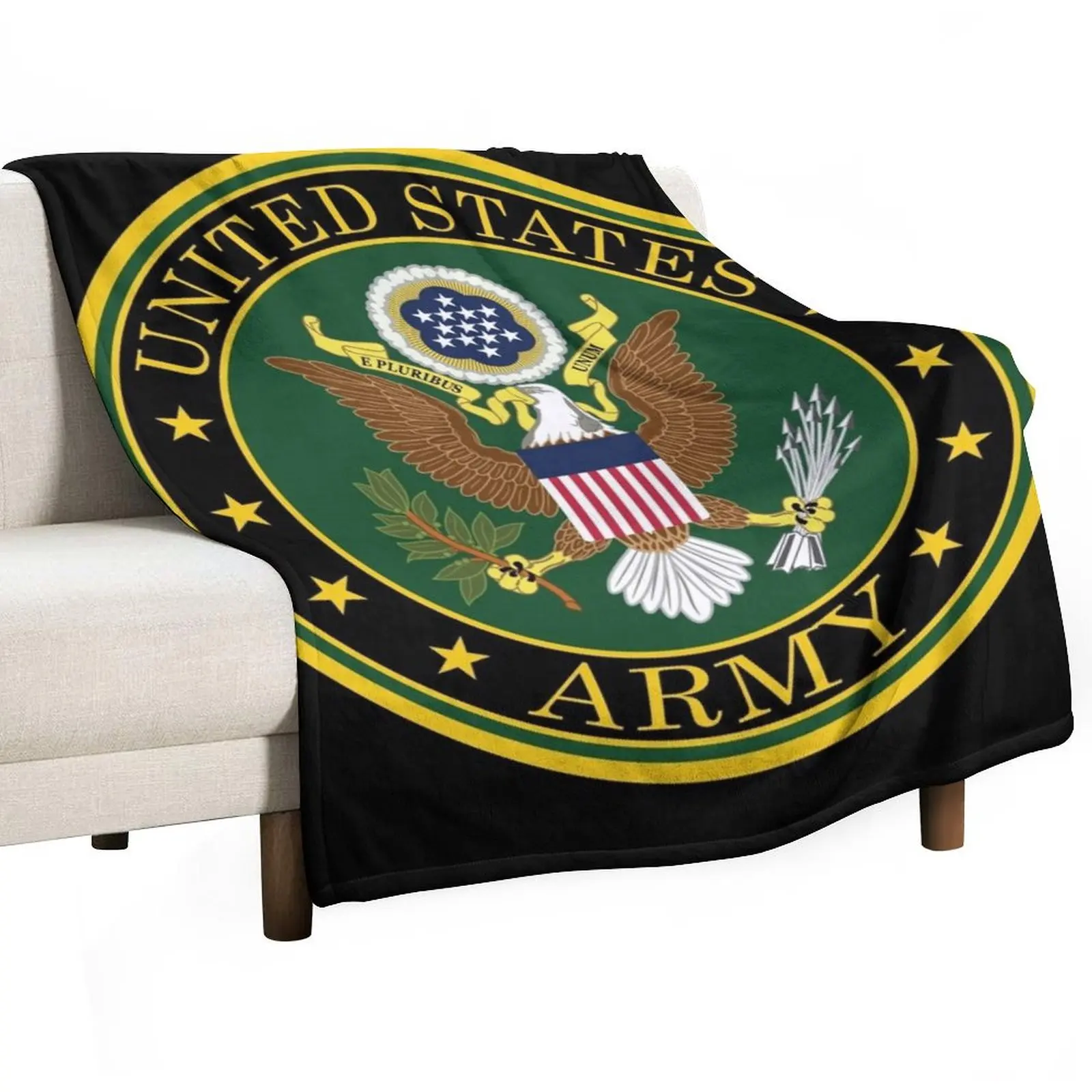 

Army - US Army wo Txt Throw Blanket Quilt Kid'S Tourist Flannel Blankets