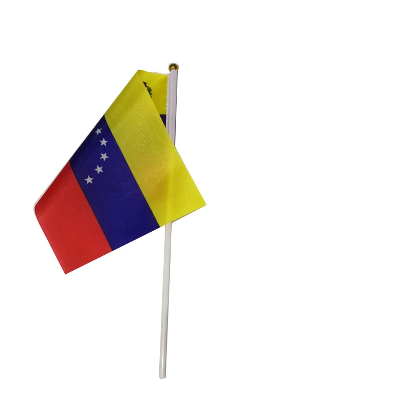 10 Pcs/lot Venezuela Hand Waving Flags 14x21cm Venezuela Flag Wholesale 10 Pcs per Lot