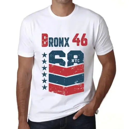 Heren Grafisch T-Shirt Bronx 46 Cadeau voor 46ste Verjaardag 46ste Jubileum