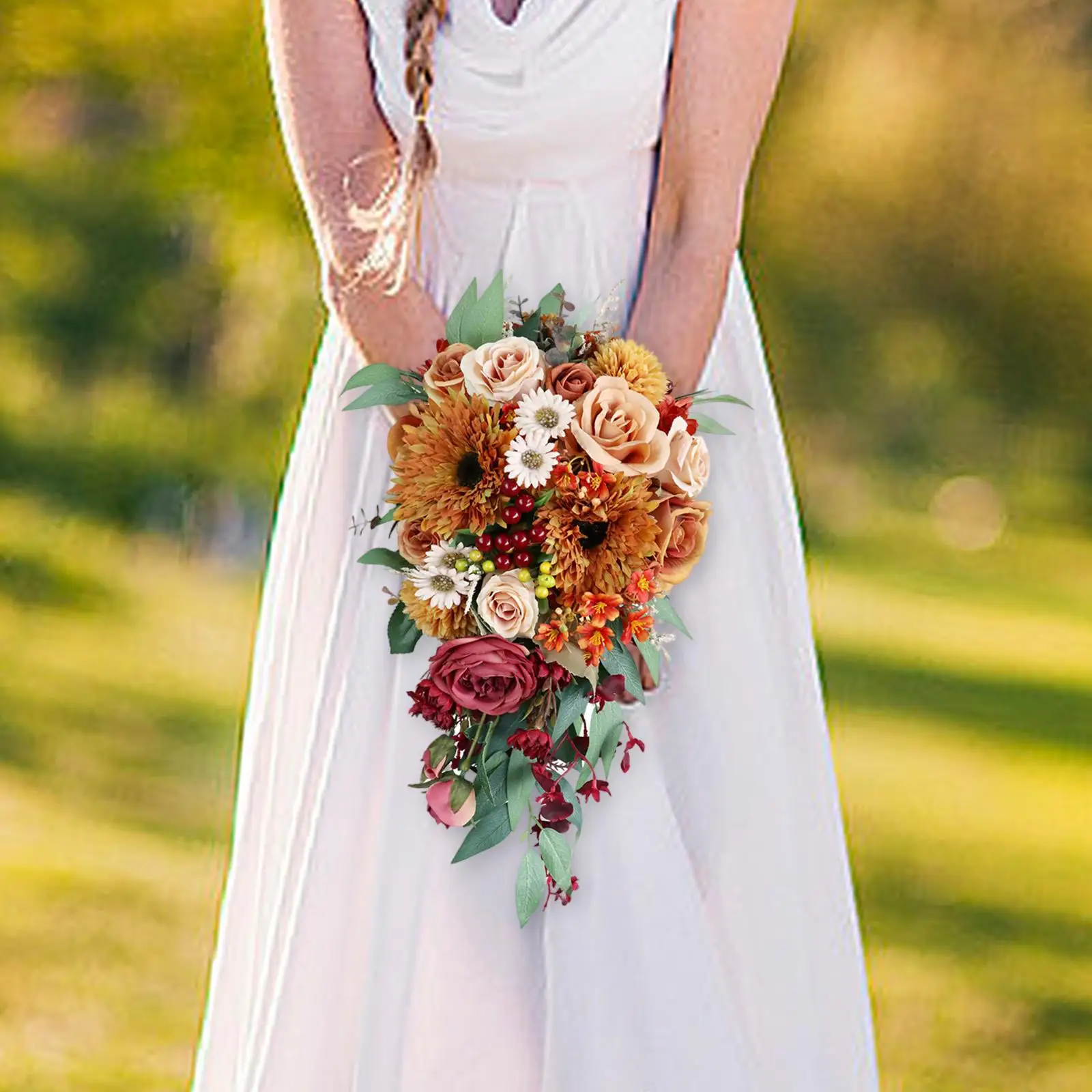 Bridal Bouquet Cascading for Valentine's Day Bridal Shower Centerpiece