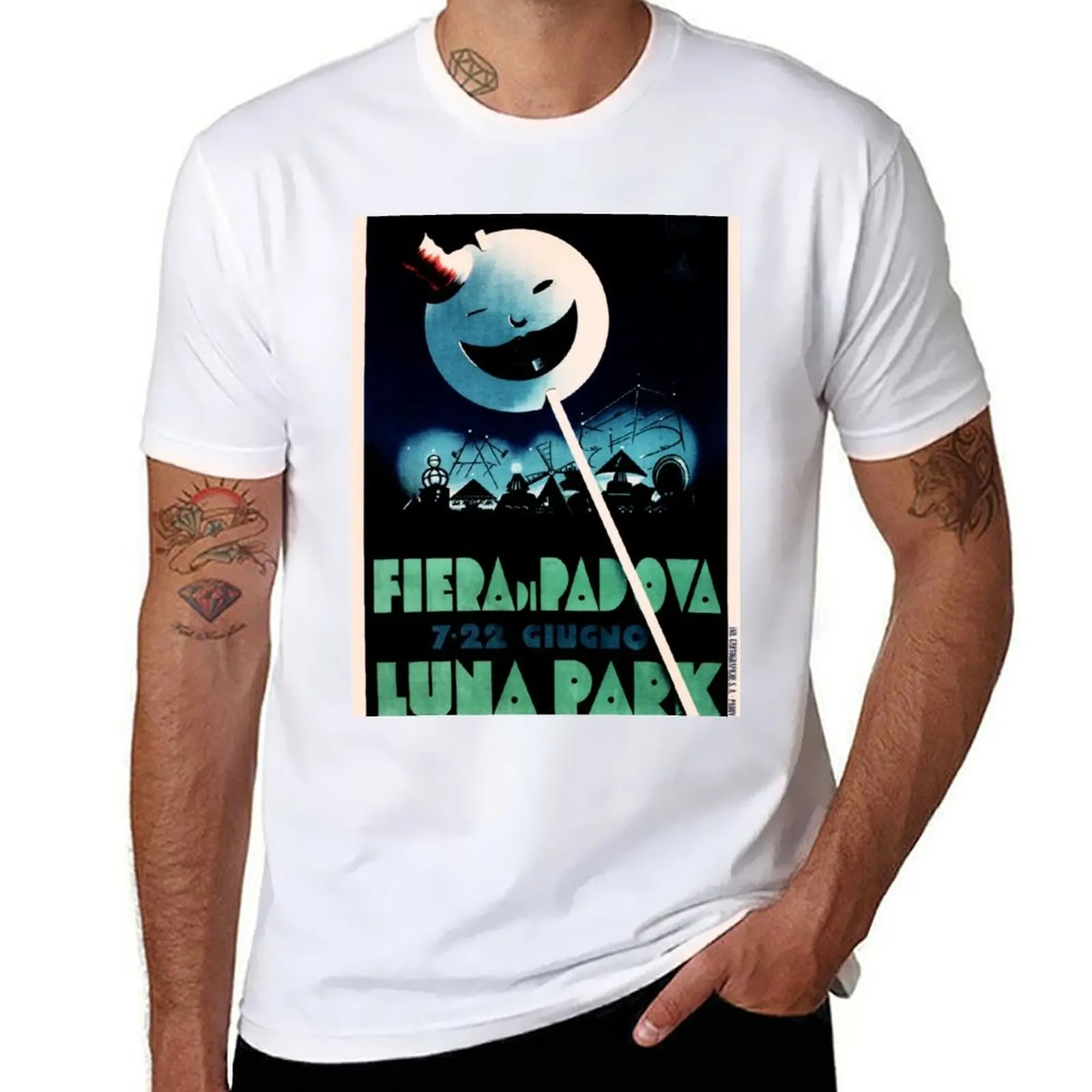 

FIERA DI PADOVA Luna Park Exhibition Trade Fair Vintage Italian Advertising Poster T-Shirt