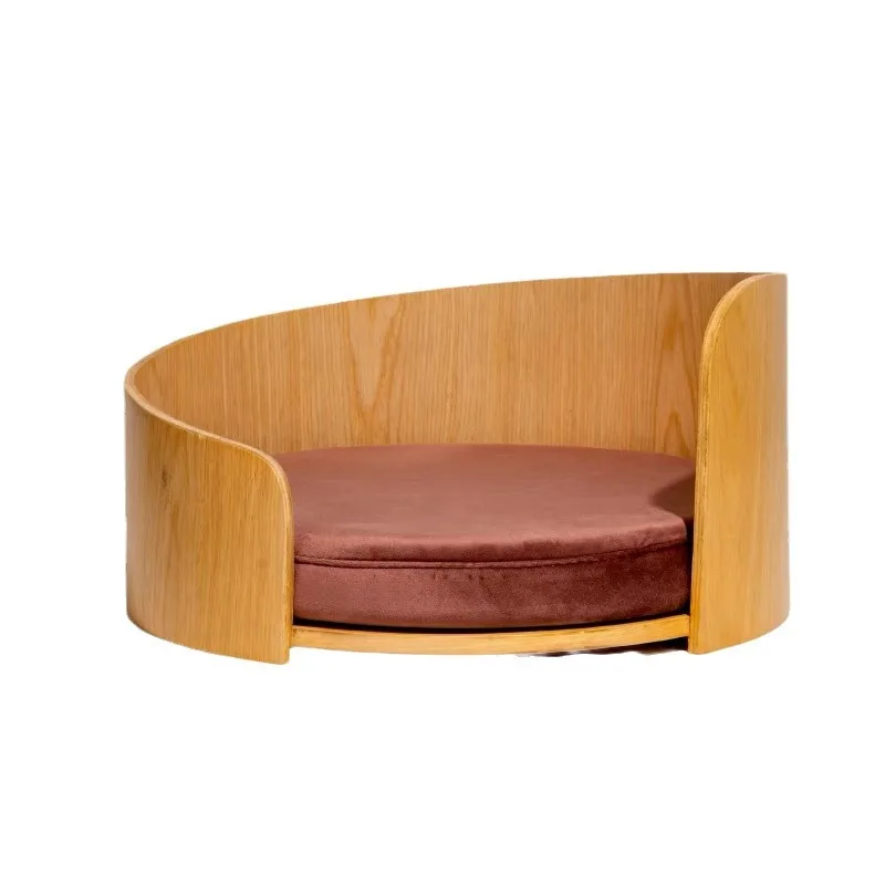 Cat's nest and kennel are universal in all seasons, removable pet nest, solid wood cat bed and dog sofa