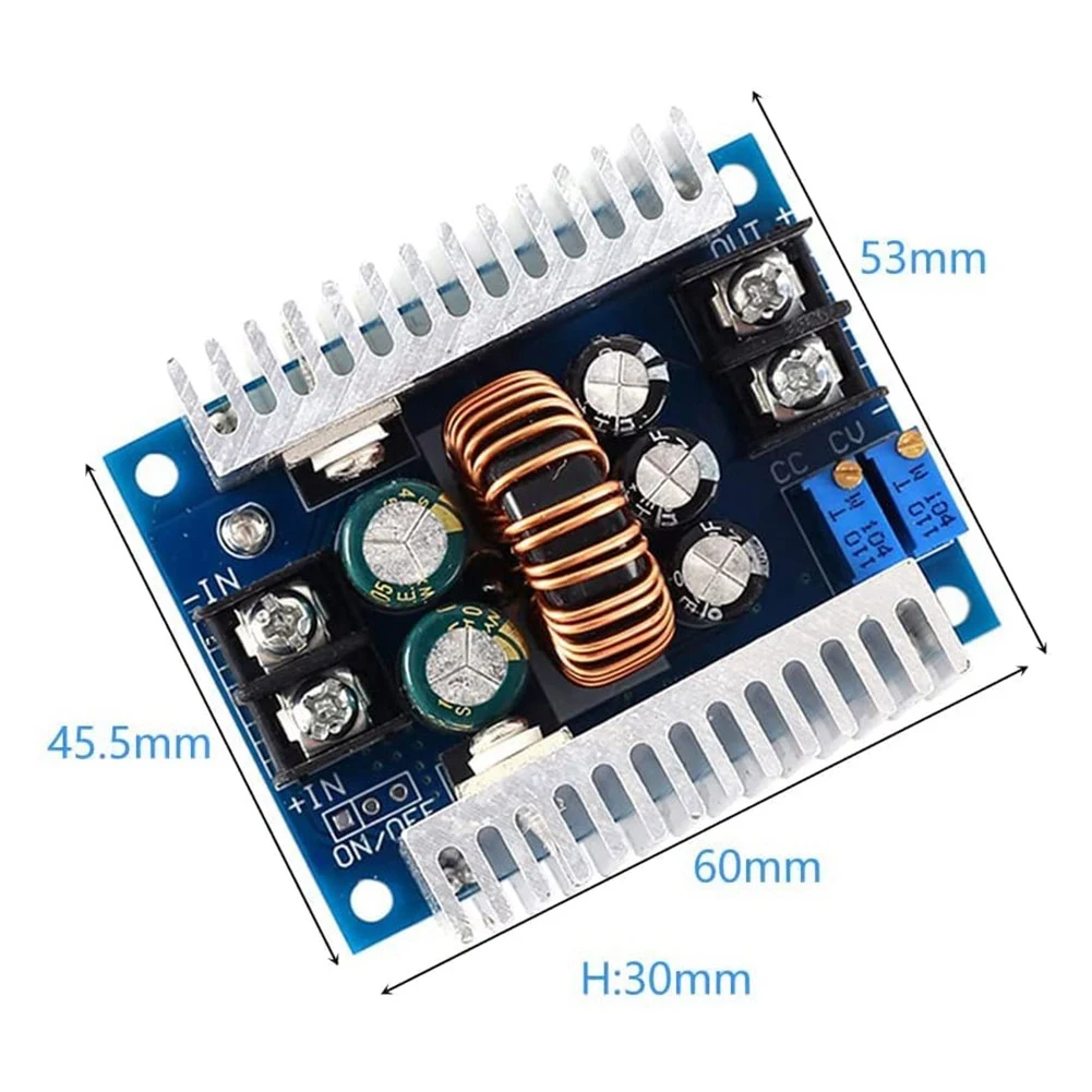 Step Down modul 300W 20A konverter Buck CC CV DC modul catu daya 6 v-40 V sampai 1.2 v-35 V peredam Regulator tegangan 4V 5V