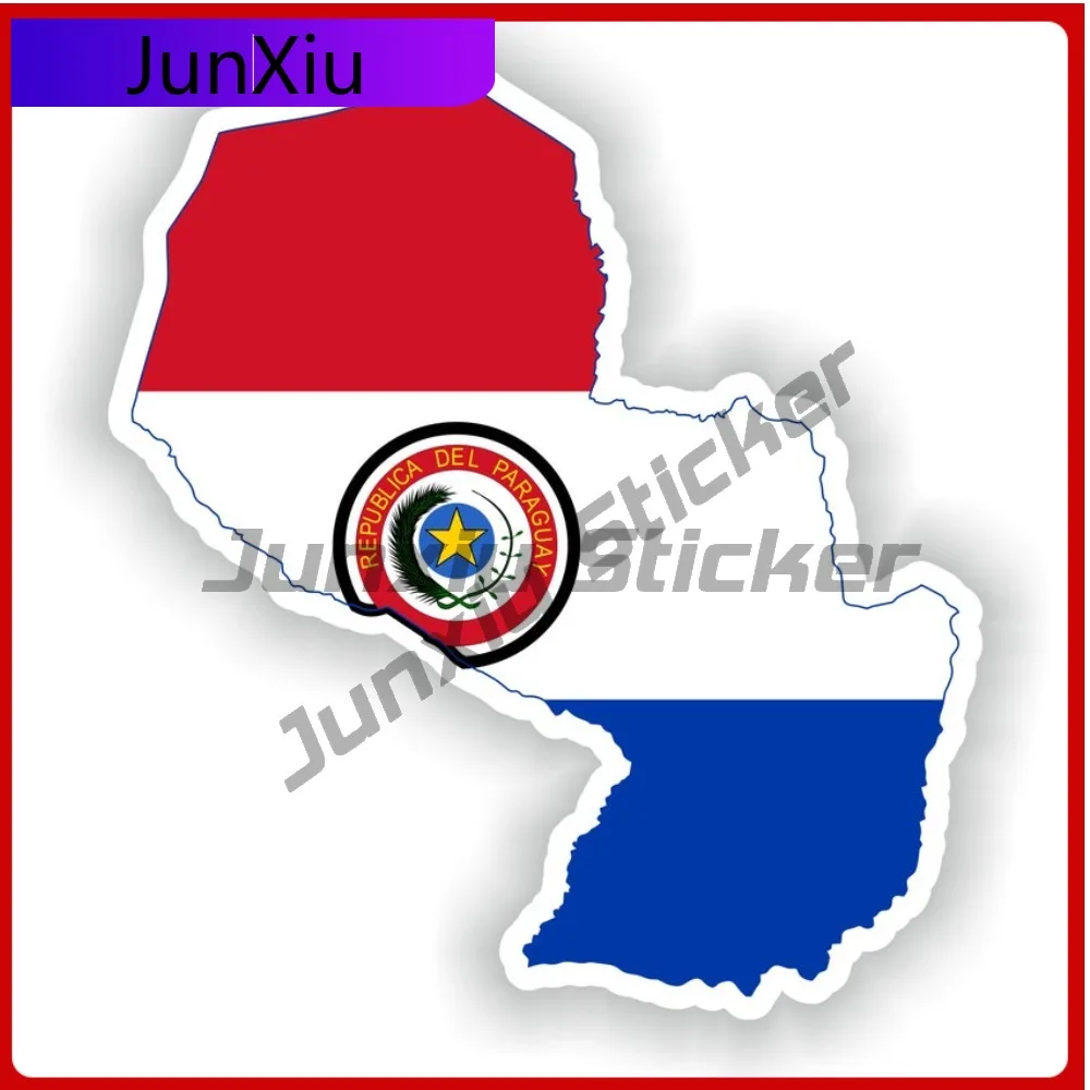 

Забавная водонепроницаемая наклейка на мотоцикл с символикой ПАРАГВАЯ, аксессуар для бампера, милый, крутой, устойчивый к выцветанию, забавный, устойчивый к истиранию и износостойкий стикер-эмблема