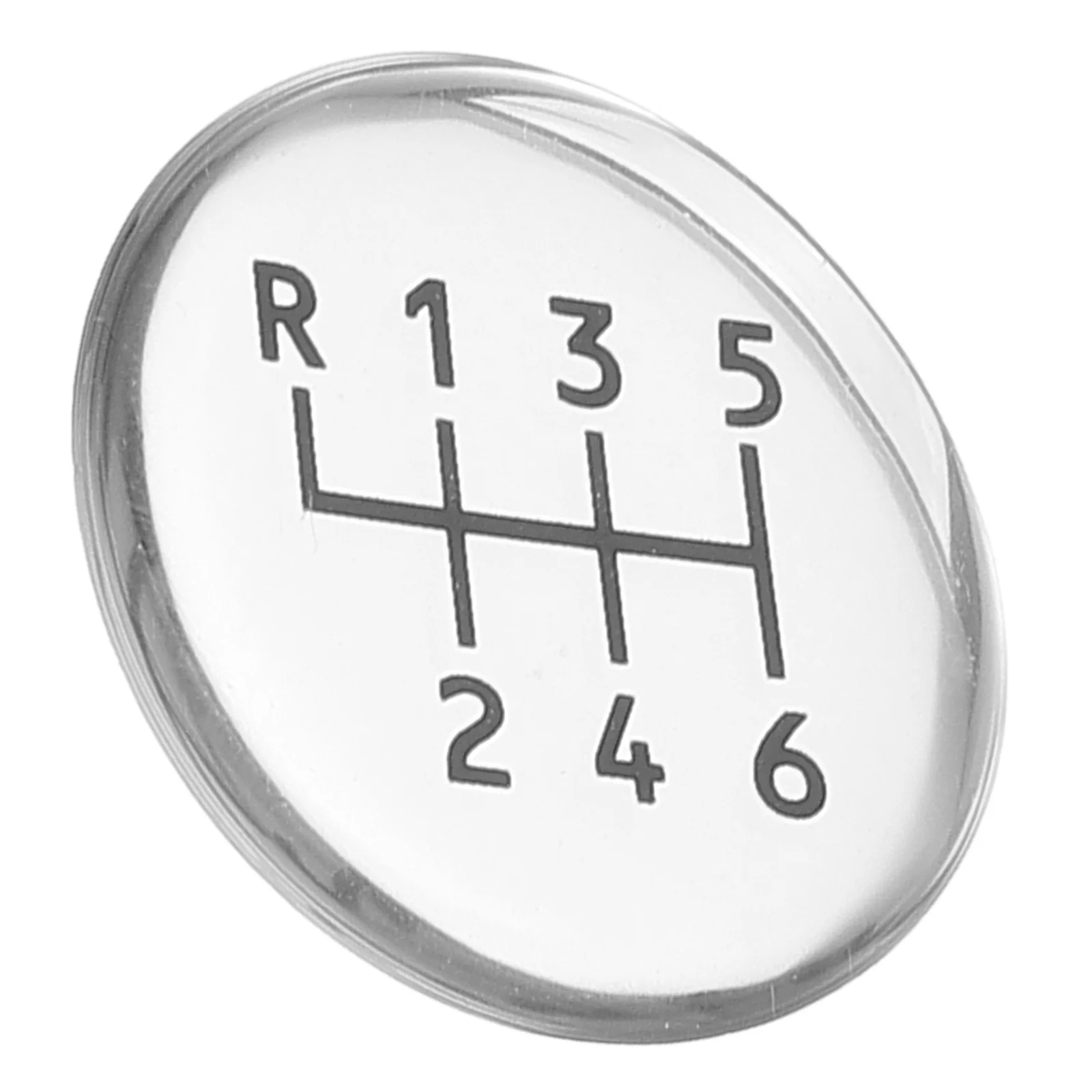 

Car Manual Transmission Shift Sticker Decal Universal Round Design Wear Resistant Simple Application Enhanced Driving Experience