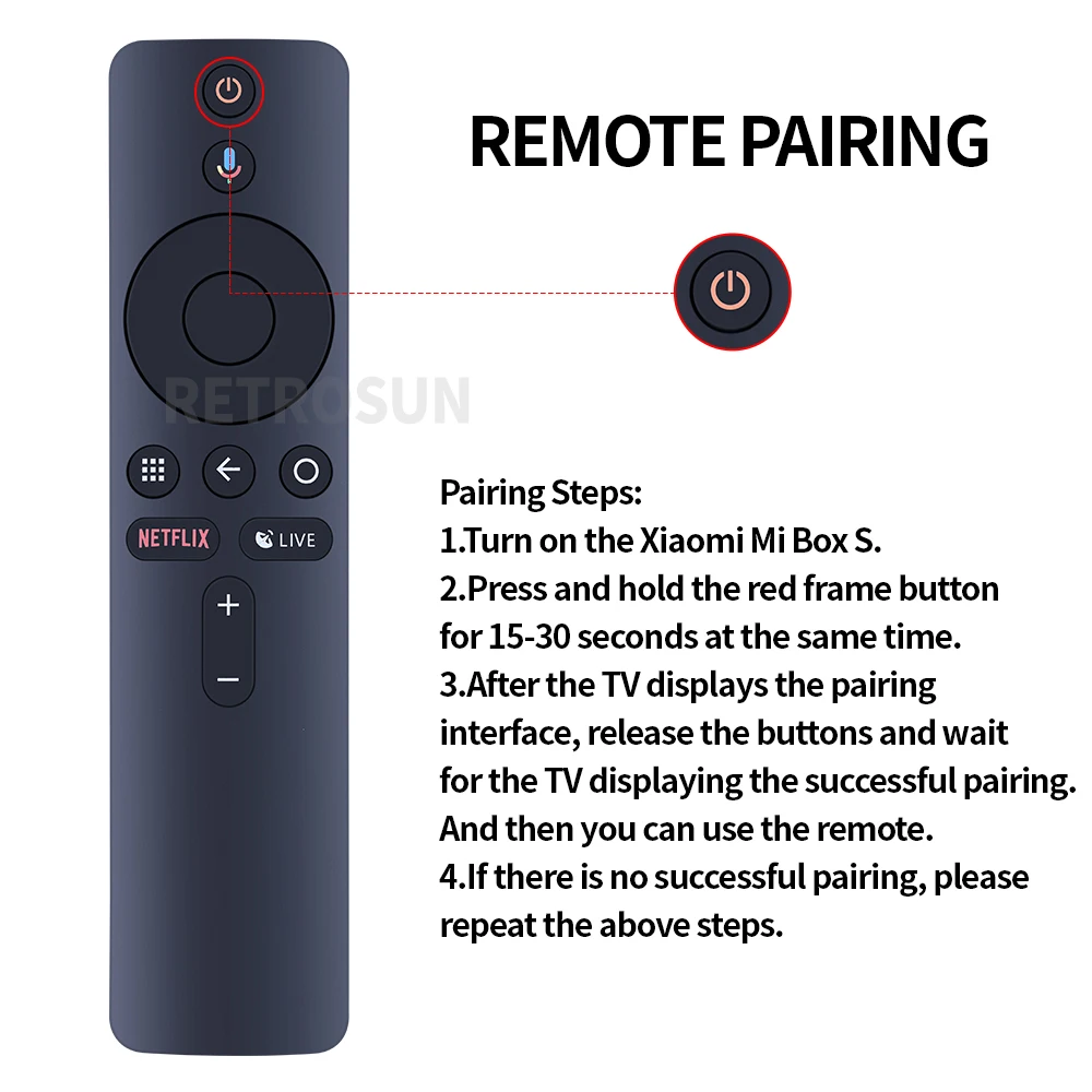 XMRM-006 Controle Remoto de Voz para Xiaomi MI Box S, MDZ-22-AB, MDZ-24-AA, Smart TV Box, Bluetooth, Assistente do Google, Novo