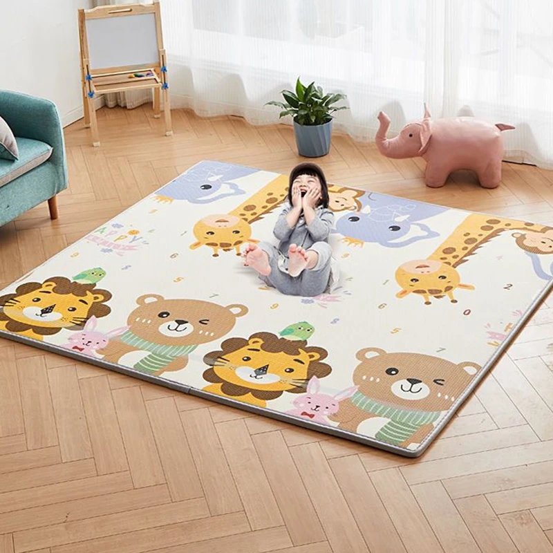 XPE 1cm Environmentally Friendly Thick Baby Crawling Play Mat Carpet Play Mat for Children\'s Safety Mat Rug Playmat 180*200