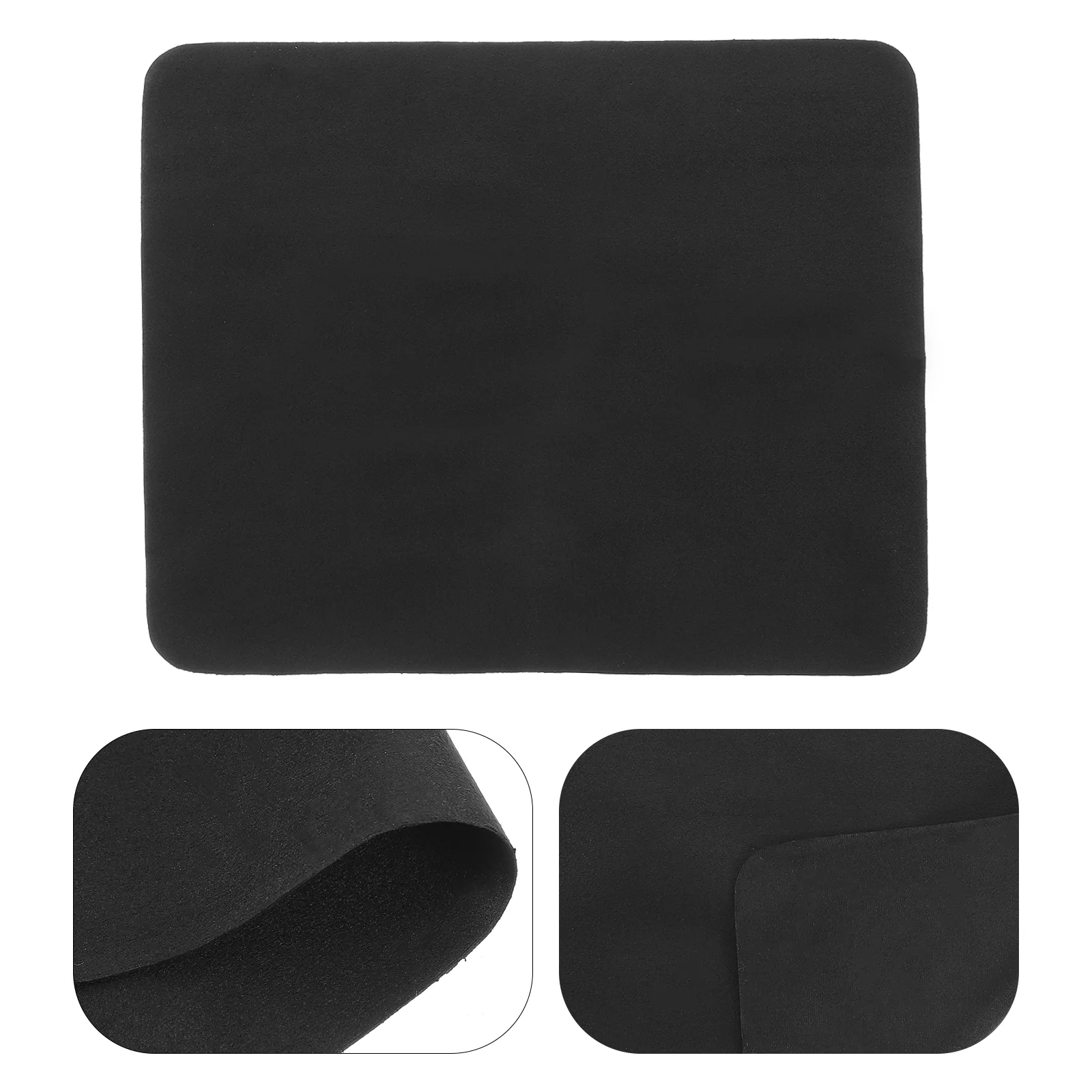 

5 Pcs Black Microfiber Cleaning Cloth for Eyeglasses Camera Phone Screens 14.5x17.5cm Smudge Free No Scratch Portable Lens Wipes