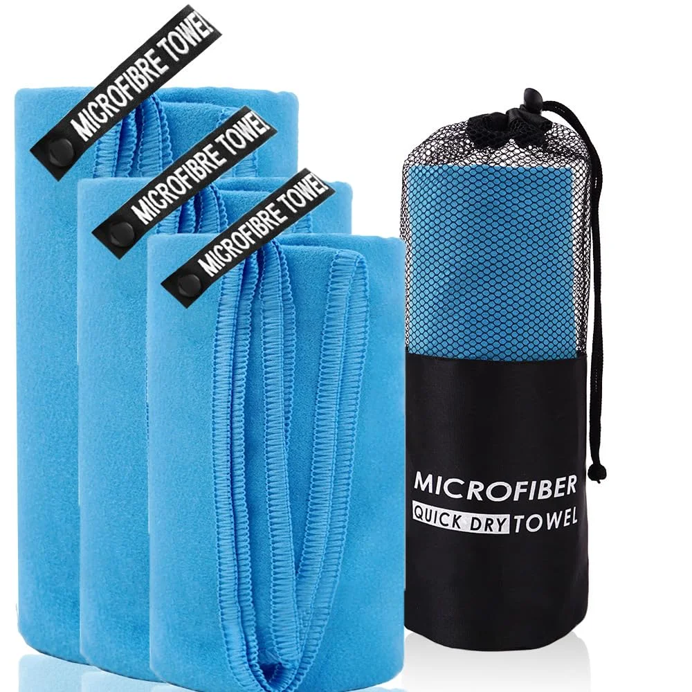 

Quick-Drying Bath Towel Blue Grey Green Orange Strong Absorbent Microfiber Bathroom Washcloth Towels