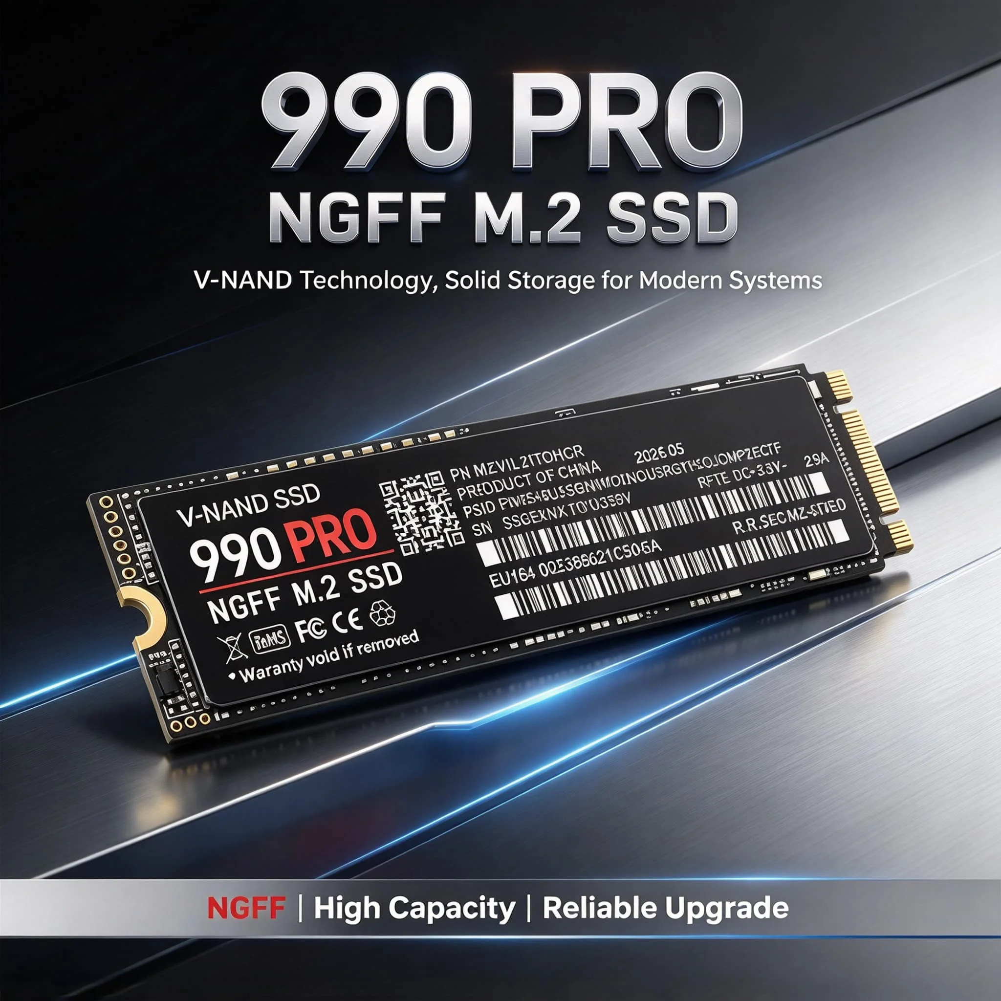M2 SATA3 NGFF SSD 990PRO Inside Solid State Drive 4TB 2TB 500GB 1TB for Laptop Desktop Computer High Speed Internal Hard Disk PC