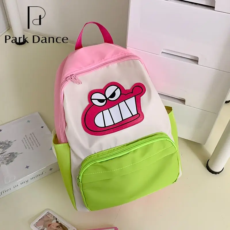 NEW Kawaii Waniyama San Crayon Shin-Chan Backpack Cartoon Cute Nylon Student Large Capacity School Bag Children's Backpack Gift