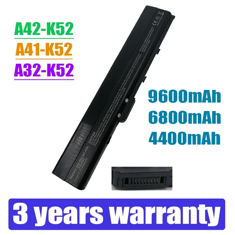 

Laptop Battery for ASUS A32-K52 K42DE K42DQ A42-K52 K42J K42JA K42JB K42JC K42JE K42JK K42JP K42JR K42 K42D K42DR K42F