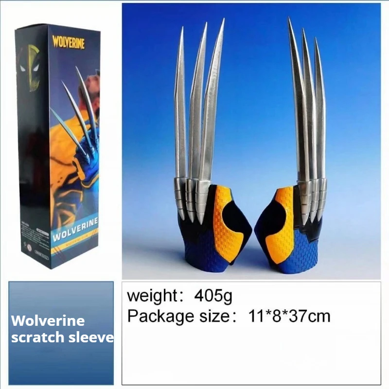 Hot Marvel Movie Figures Peripheral Wolverine Claw Pvc Cartoon Figure Cospaly Prop Model Gloves Children'S Christmas Gifts Toy