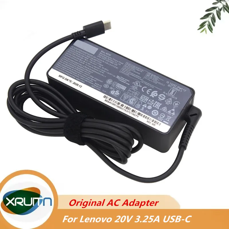

Original 20V 3.25A 65W AC TYPE-C USB-C Adapter power Supply For Lenovo ThinkPad X1 X270 2017 E480 E580 S2 Yoga 2018 ADLX65YCC3A