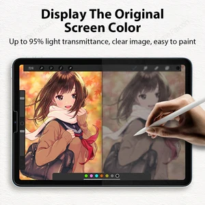 Người bảo vệ màn hình màng giấy cho iPad Pro, Nhà văn phim Matte, như giấy, 12.9, 11, 6, 2022, Air 4, 5, 3, Mini 6, 9, 10, 10.2, 9.7 6 Doanh số chính được sử dụng iPad Apple - №1