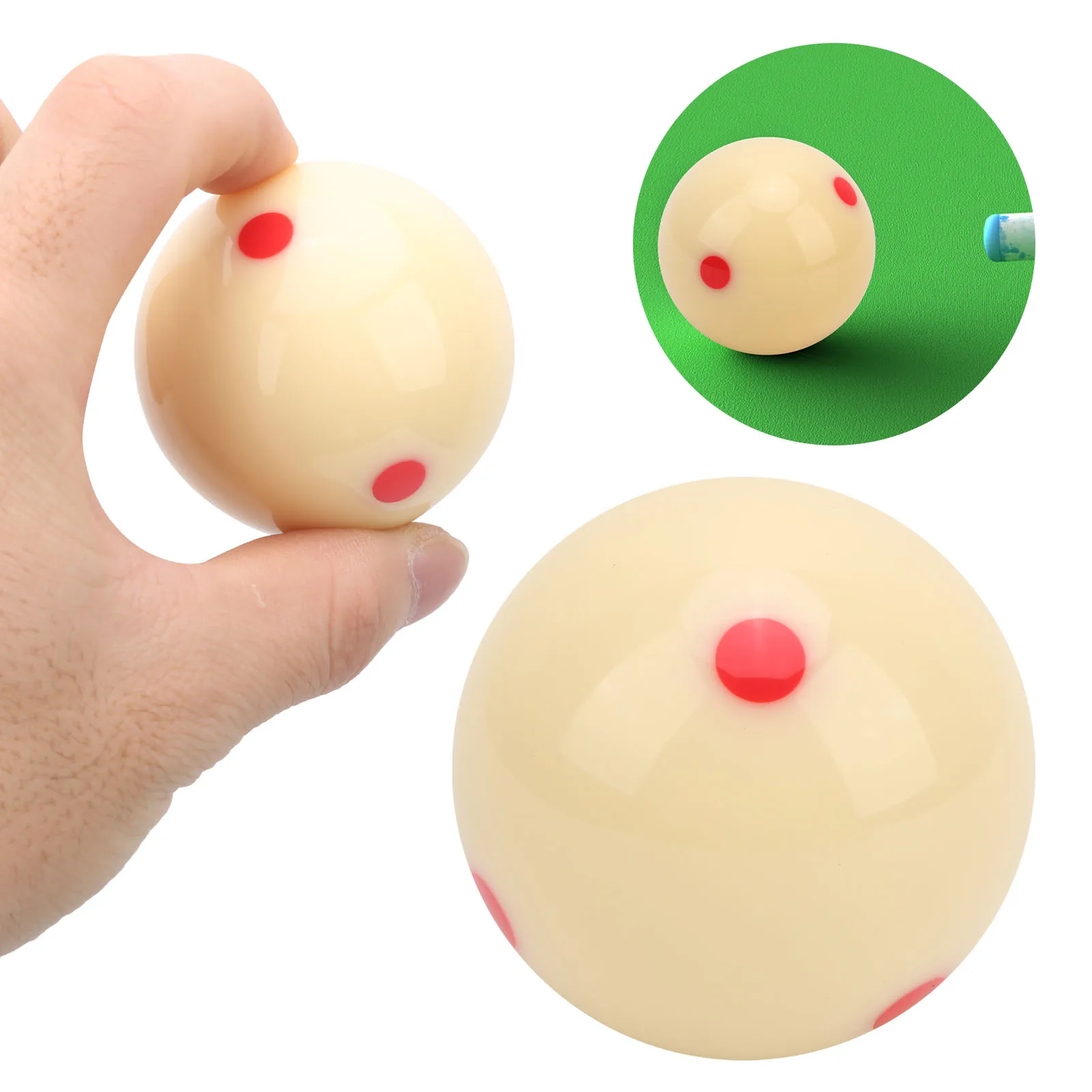 Portable Billards Cue Ball Standard 52.5mm Resin Billiard Snooker Redpoint Practice Training Pool Cue Ball