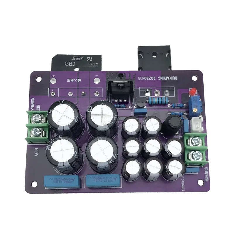 DC12V الناتج كبير الحالي المعدل جسر A1943 LM317 TL431 تيار مستمر استقرت الخطي امدادات الطاقة المجلس ل أنبوب مكبر للصوت