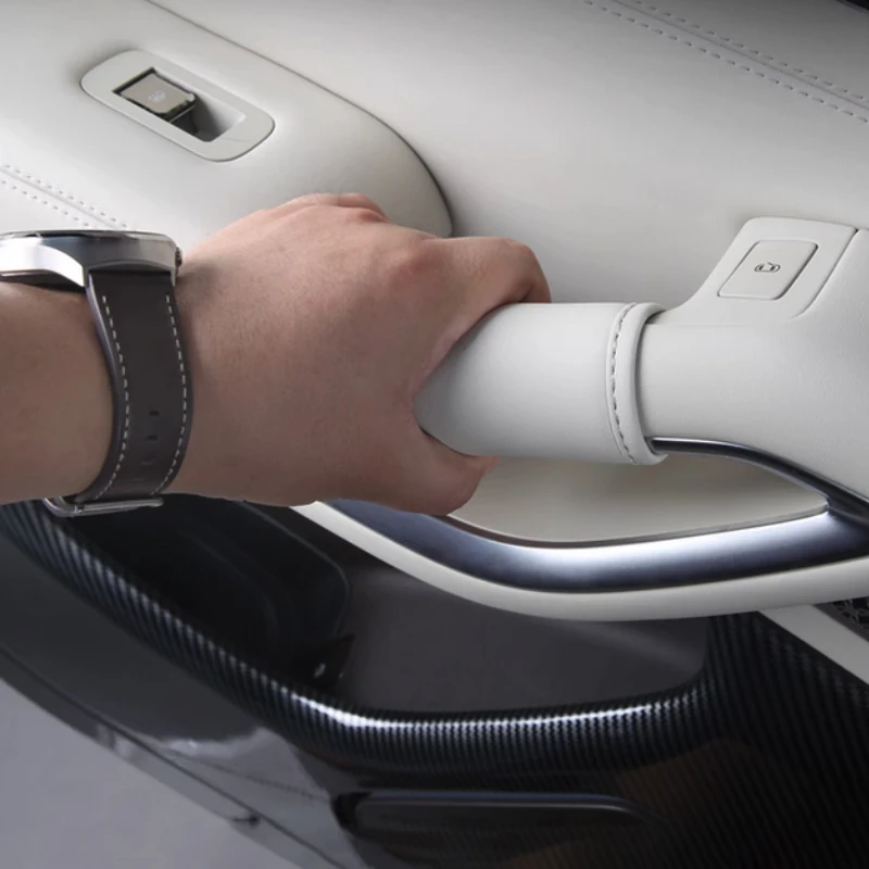For DENZA N9 2025 2026 Car Door Handle Gloves Handle Protection Holster Leather Handlebar Grip Cover Accessories