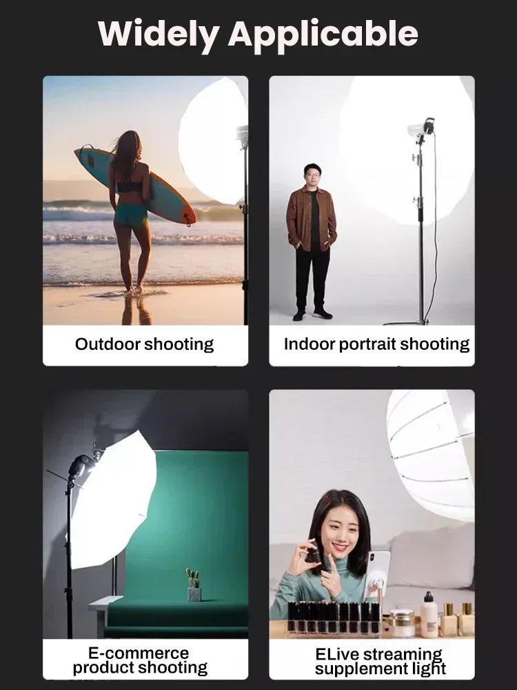Происхождение 33 дюйма 83 см зонтик для фотостудии фото видео мягкий свет белый/серебристый отражатель зонт без подставки, 1/2 шт.