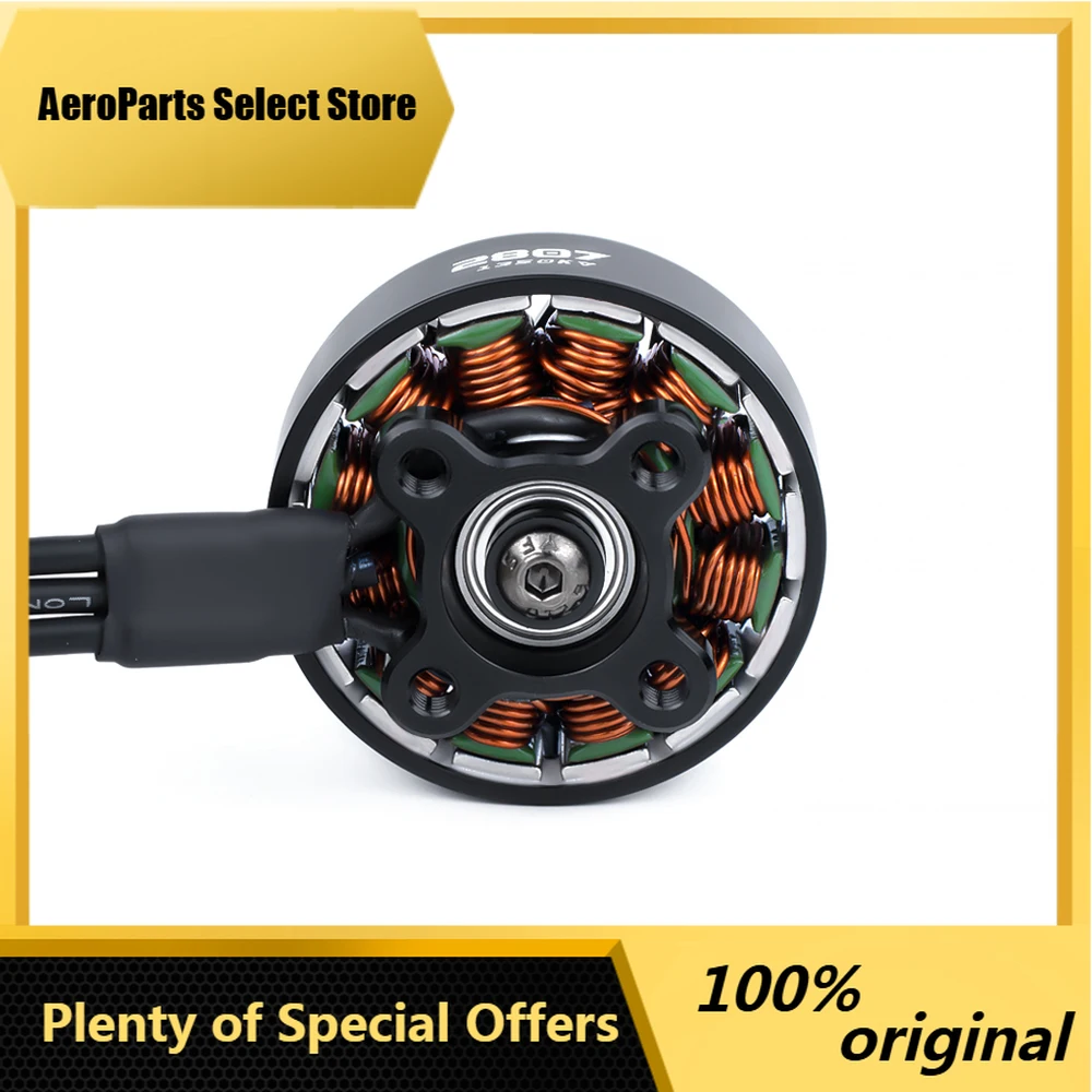 AeroPartsAxisflying AZ2807 1350KV Brushless Motor 4~6S Lipo 4mm Hollow Shaft for 6~7 Inch Propeller FPV Freestyle Drones Accesso