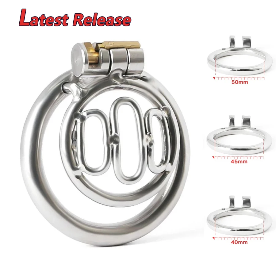 Best Seller Stainless Steel Micro Chastity Device Male Penis Cage With Stealth Lock Penis Ring Small Chastity Prison BDSM Sextoy