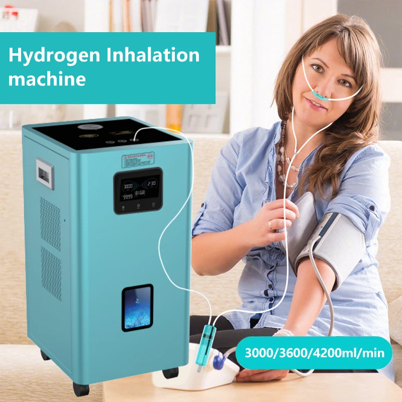 

99.99% Pure Hydrogen Inhalation Generator PEM 3000ML 3600ML Molecular Hydrogen Inhaler Water Maker Hydrogen Production Machine