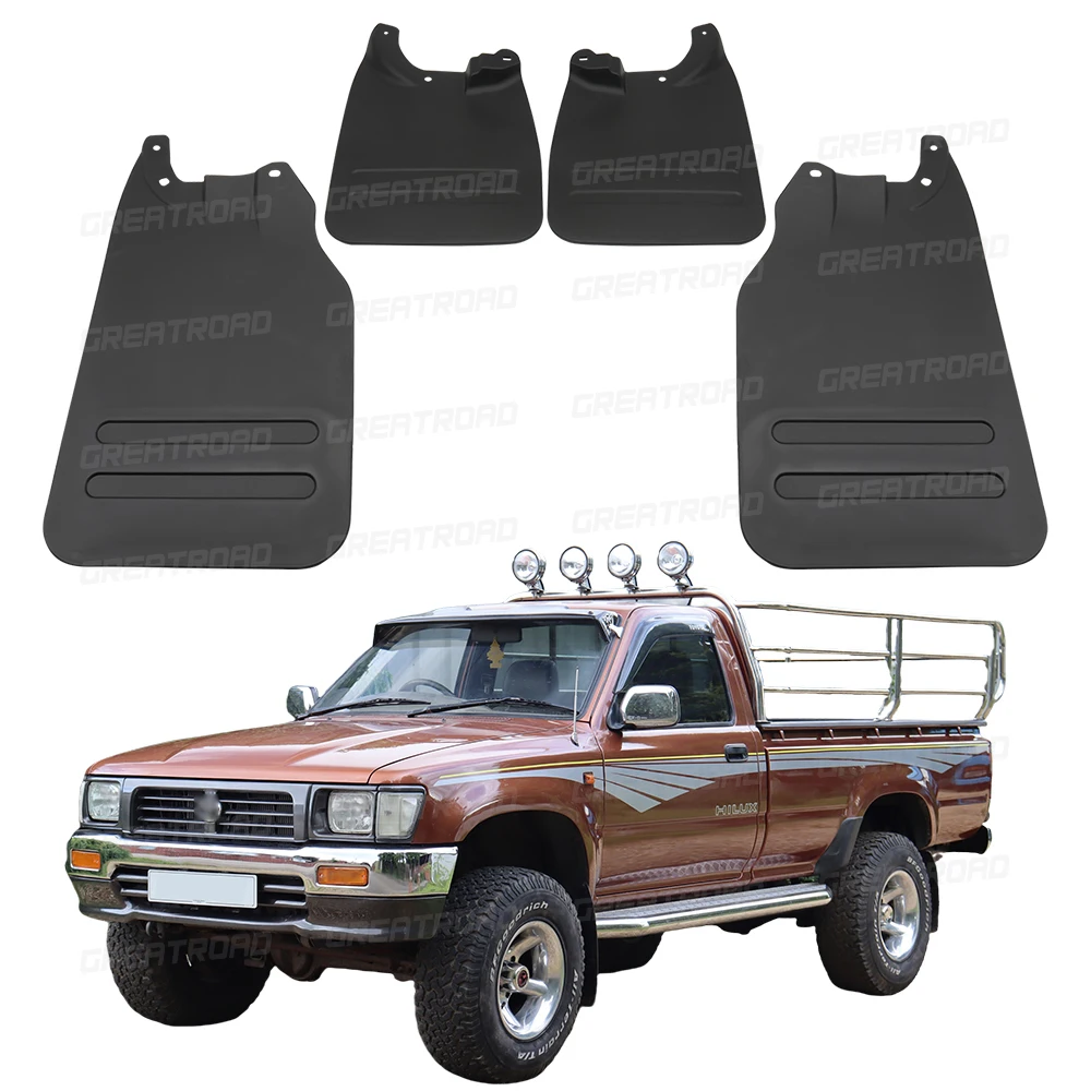 4 قطعة مجموعة الحرس سبلاش لتويوتا هايلكس فيجو 4WD 1995-2004 1999 2000 2001 2002 2003 سيارة الطين اللوحات الحاجز الحرس اكسسوارات السيارات