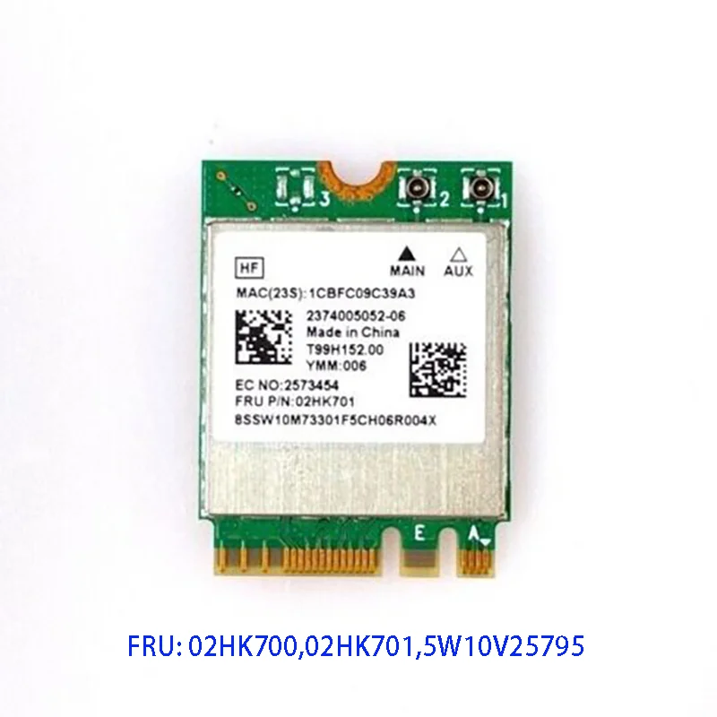 02HK701 New For IdeaPad Flex 5 14ARE05 14IIL05 WiFi Card T99H152.00 GRADE B FRU 5W10V25795 02HK700